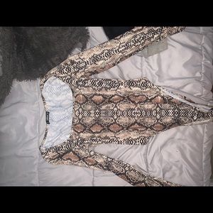 Snake skin bodysuit